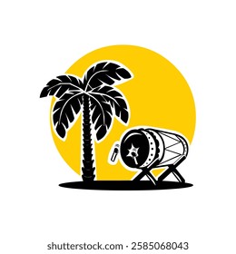 Bedug Ramadan and Eid Vector Illustration