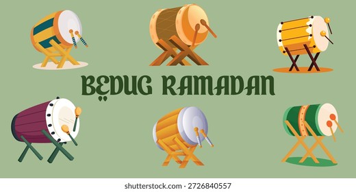 Bedug Ramadã icônica bateria da tradição festiva islâmica