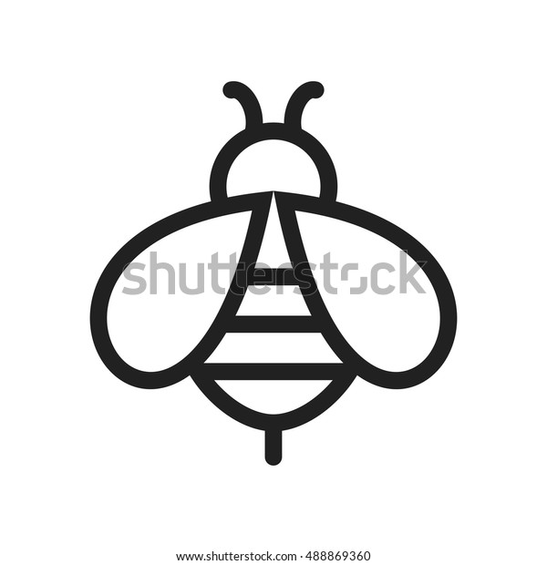 Bee Stock Vector (Royalty Free) 488869360 | Shutterstock