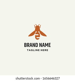 Bee Abstract logo Icon template design in Vector illustration .