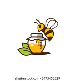 bee abstract logo modern style