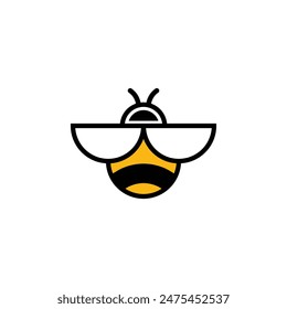 bee abstract logo modern style
