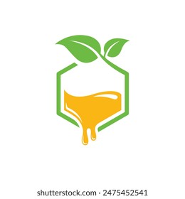 bee abstract logo modern style