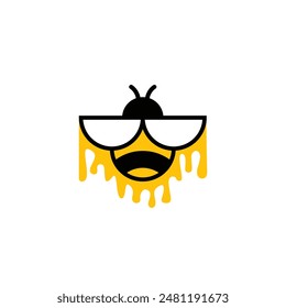 Estilo moderno del logotipo abstracto de la abeja