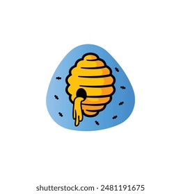 Estilo moderno del logotipo abstracto de la abeja