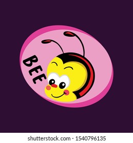 bee animal cute mascout vector design
