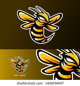  Bee animal esport gaming mascot logo template, suitable for your team, business, and personal branding