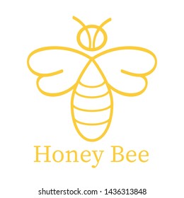 Bee animal icon. Honey flying bee. Insect.bugs, insects and arachnids Bee Logo Symbol Vector Design Illustration Flat style vector illustration