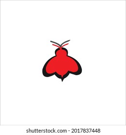 diseño del logo vectorial de la compañía negra de animales de abeja