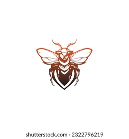 The Bee animals logo vector.  icon, and others. queen bee logo design. abstract Bee icon Logo design. bee logo design vector and business icon