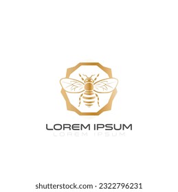 The Bee animals logo vector.  icon, and others. queen bee logo design. abstract Bee icon Logo design. bee logo design vector and business icon