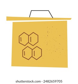 Bee apiary on a white background.