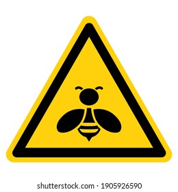 Bee Area Symbol Sign, Vector Illustration, Isolate On White Background Label. EPS10