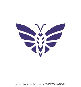 bee art gallery logo vector illustration template design