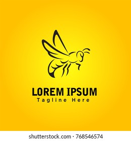 Bee art logo