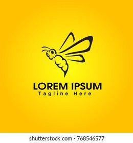 Bee art logo