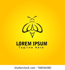Bee art logo