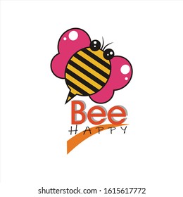 Bee art vector cartoon design