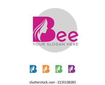 Bee Beauty Logo Design - Beauty Salon Logo Design Template