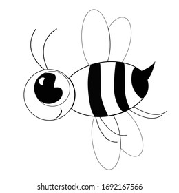 abejas negras y blancas sin fondo