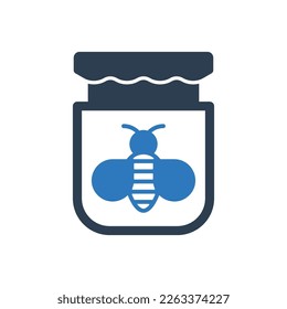 Bee Bottle Icon Sign Symbol 