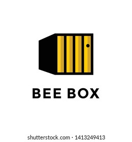 Bee Box Sophisticated Vector Icon Logo