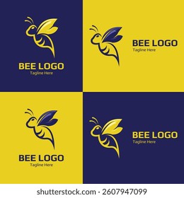 Bee Branding Concepts: Exploring Dual-Tone Creativity
