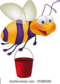 bee with a bucket a cartoon film
