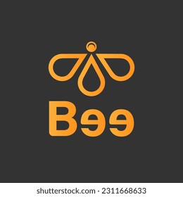 bee business logo concept vector design