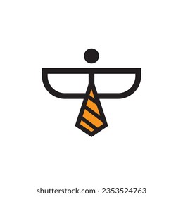 bee business logo design illustration.