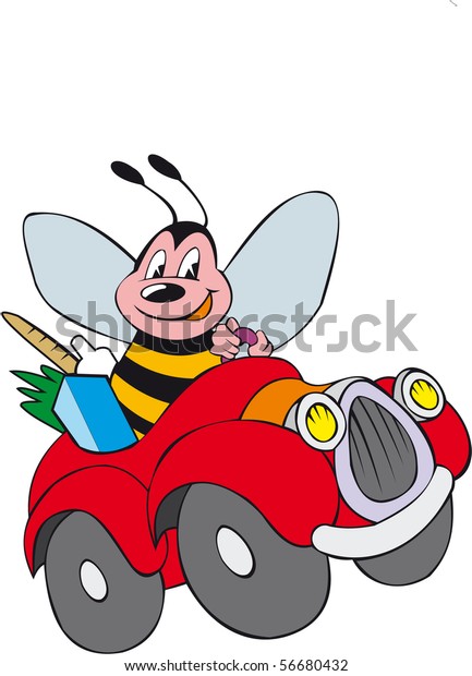 bee in a\
car