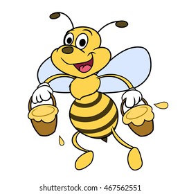 Bee is carrying honey 2