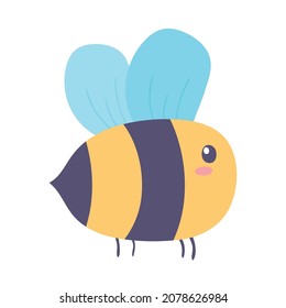 dibujo de abejas lindo icono plano