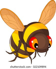 bee cartoon flying