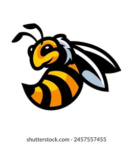 BEE CARTOON MASCOT LOGO DESIGN