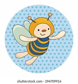 bee cartoon theme elements