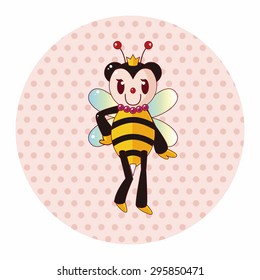 bee cartoon theme elements