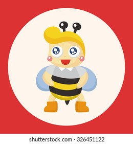 bee cartoon theme elements