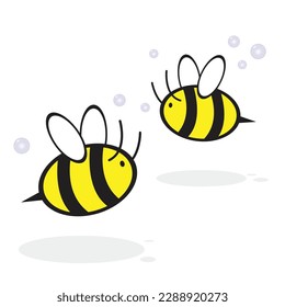 bee cartoon vector illustration design