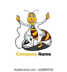 BEE CHARACTER LOGO