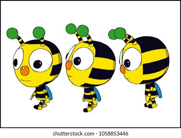 bee character set 11