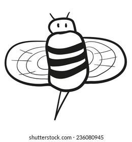 Bee. A children's sketch