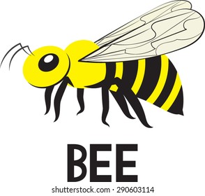 Bee Clip Art - Vector Illustration