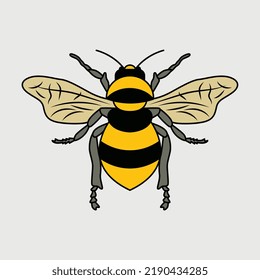 Bee Clipart SVG Printable Vector Design svg