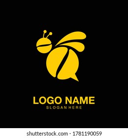 Logo de bebe y café.  Diseño moderno