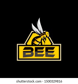 bee collections logo design vector 