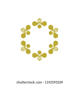 Bee colony logo design