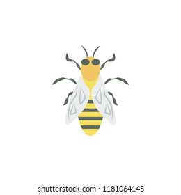 bee colored icon. Element of colored autumn icon for mobile concept and web apps. Colored bee icon can be used for web and mobile on white background