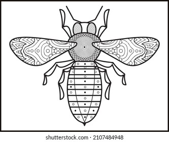 Bee Coloring book for children