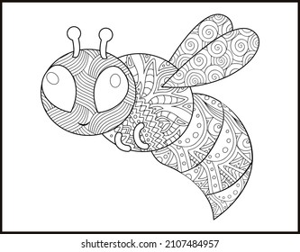 Bee Coloring book for children